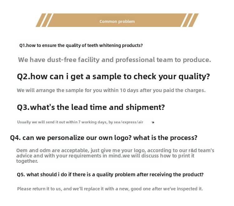 Customized teeth whitening strips set OEM ODM teeth whitening strips OEM branding teeth whitening strips