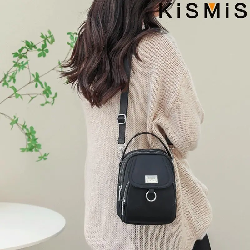 Nylon Crossbody Backpack Women\'s Waterproof Lightweight Organizer Fnyoxu Waterproof Nylon Crossbody Bag for Men and Women  main image 3