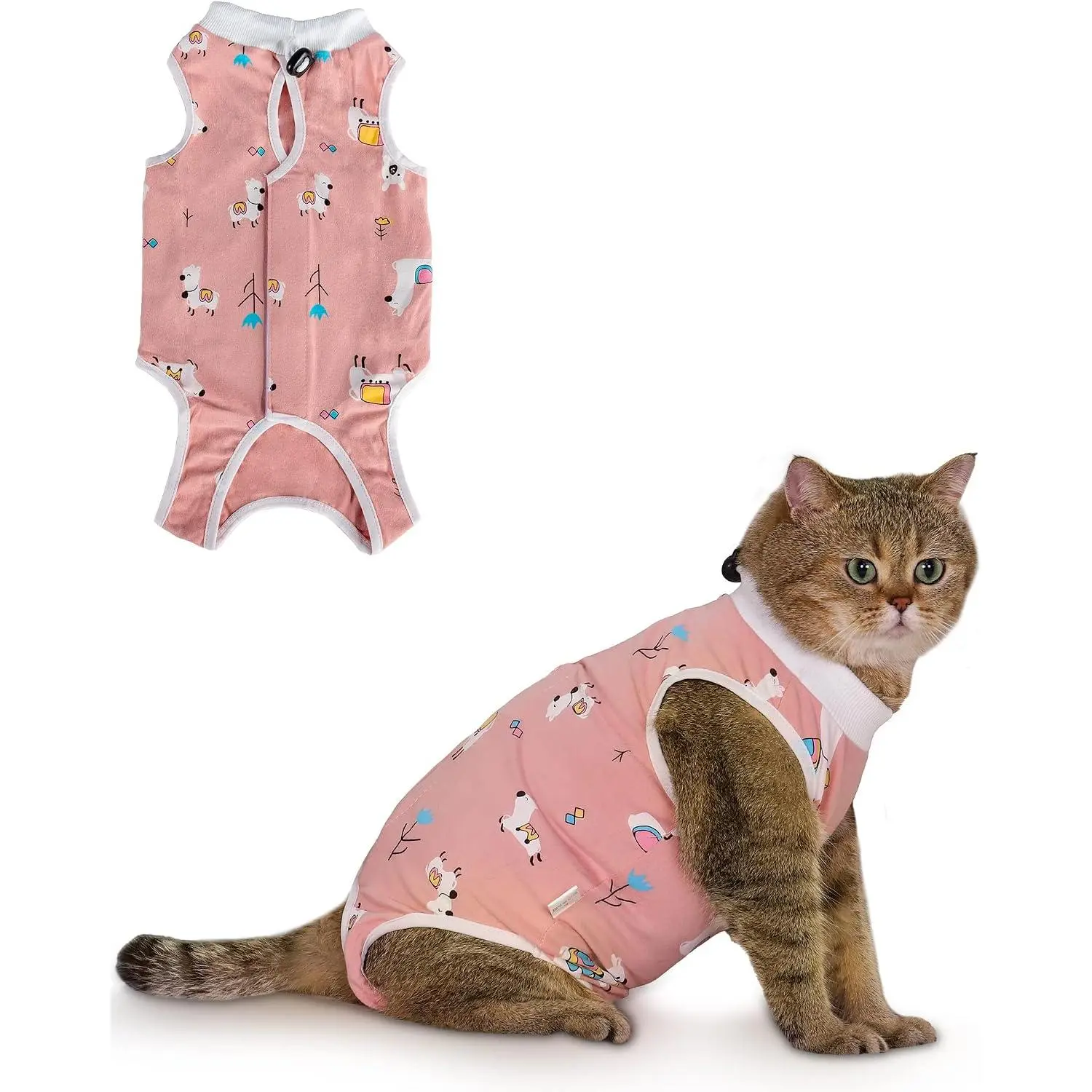 Cat Recovery Suit, Breathable Cat Onesie After Surgery, Kitten Surgery Recovery Suit, Female Abdominal Wounds