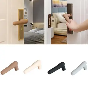 Silicone Door Handle Cover Anti Collision Anti-Static Door Knob Cover Anti-Slip Silent Kids Safety Doorknob Protector for Home