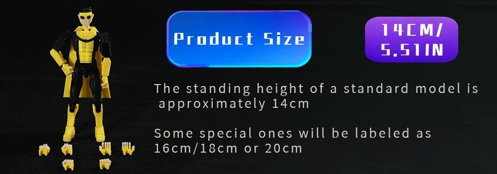 3D Printed Invincible series All Toys Action Figures Anime Model Lucky Dummy 13 Superheroes Multi-Jointed Toy Ornaments Gifts
