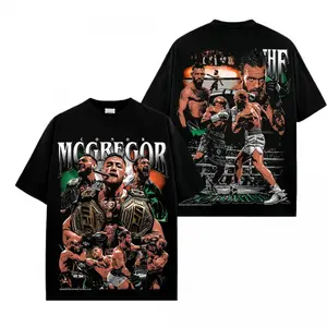 [ ⭐   Sale Up To 50%]Conor McGregor "The King Is Back" UFC 329 Graphic T-Shirt, The Notorious Vintage MMA Fighter Tee, UFC Champion Fan Merch, Combat Sports Streetwear Shirt, McGregor Comeback Graphic Tee, Oversized UFC ApparelT Shirt for MMA Fans