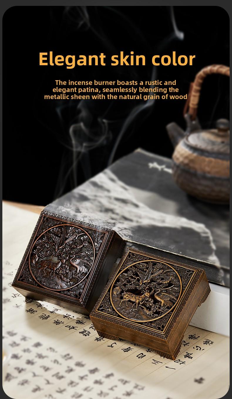 Alloy Incense Burner Set for Seal Coil Agarwood Sandalwood Tea Ceremony Aromatherapy Household Use Versatile Design holder
