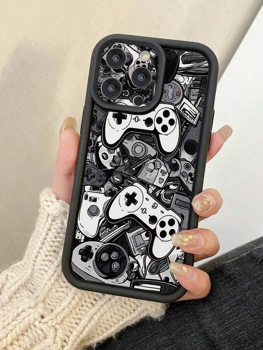 1pc Game Controller Design With Precise Camera Hole Protective Shock Absorbent Phone Case Suitable For IPhone17/IPhone17 Air/IPhone17 Pro/IPhone17 Pro Max/16 Pro Max/15 Pro Max/14 Pro Max/13 Pro Max/12 Pro Max/11 Pro Max