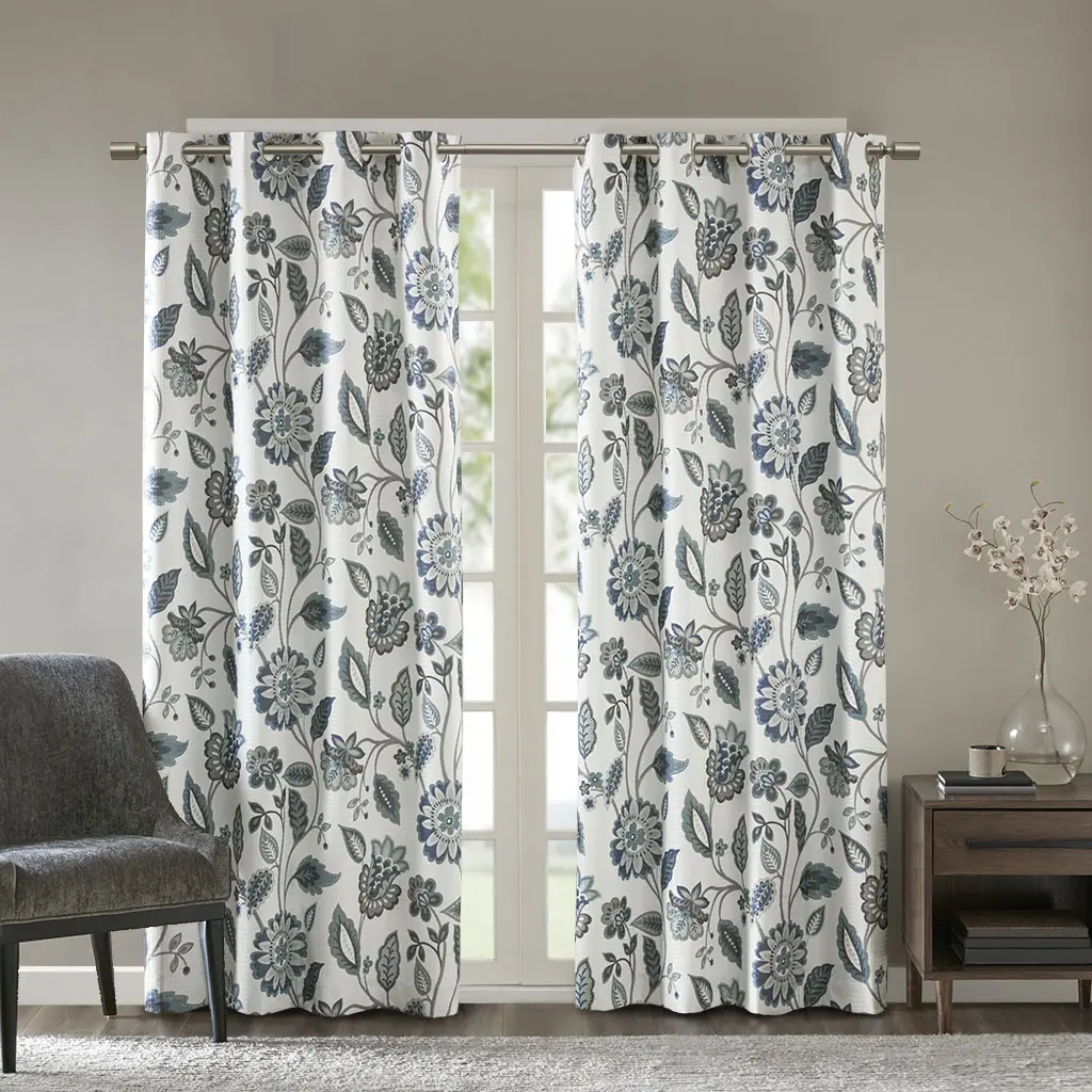 ARCH Jacquard Printed Room Darkening Curtain Panel, Blackout Window Drapes, Thermal Insulated, Energy Saving, Light Blocking, Privacy, Bedroom Living Room, 52x84 Inch, Single Panel, Home Furniture and Household Product Search Terms
