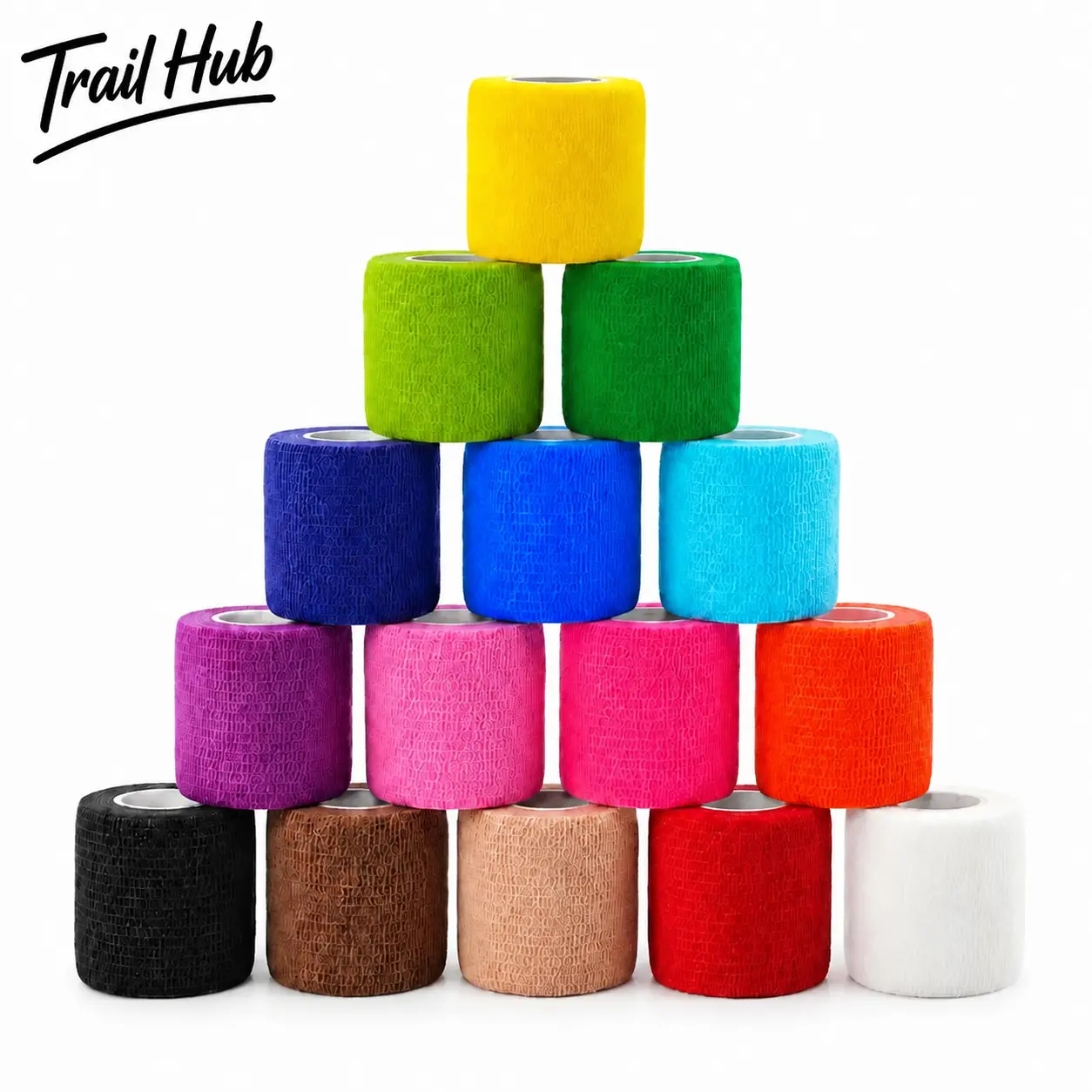 High-Performance Breathable Elastic Sports Tape – 3-Inch Wide × 5-Yard Rolls, Self-Adhesive Non-Woven Fabric for Ankle Stability, Athletic Injury Prevention, Vet Wrapping, Tattoo Aftercare, and Joint Support – Pack Options Available