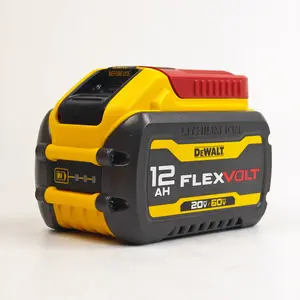 Dewalt 20V/60V Max Flexvolt Dual Voltage 12Ah Battery, Compatible with DCB606 DCB609 DCB612, 3-LED Gauge, Overcharge Protection, for Cordless Power Tools, 21700 cells