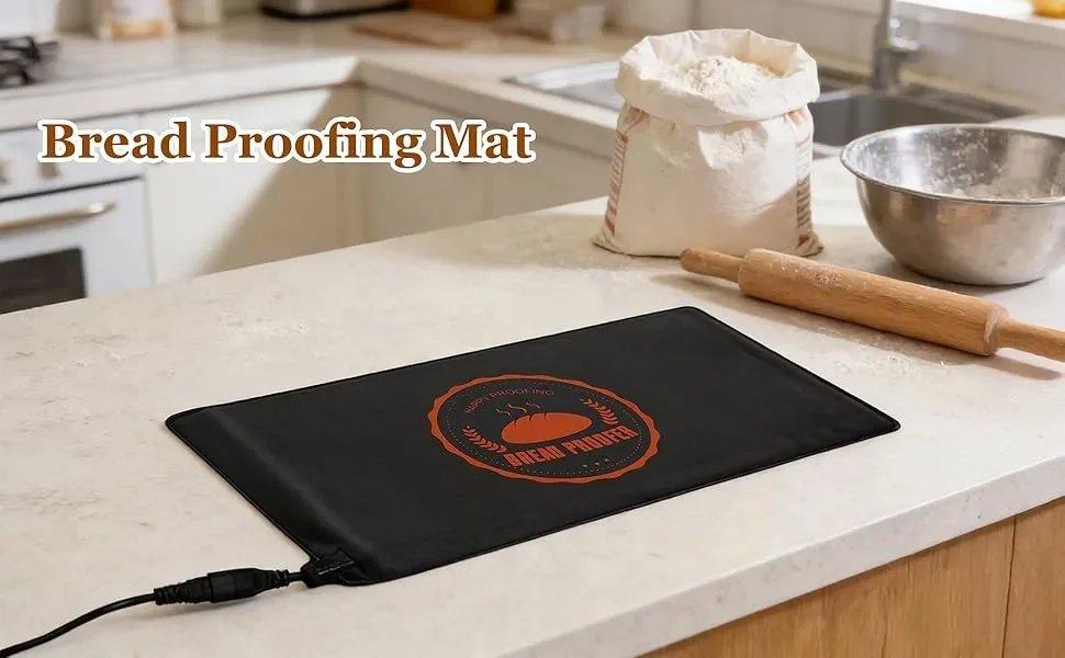 Bread Proofing Mat, Sourdough Warming Mat, Sourdough Starter Warmer with Thermostat Temperature Control, Dough Proofer Heating mats for Home Kitchen Baking Food(10.6" x 21.6")