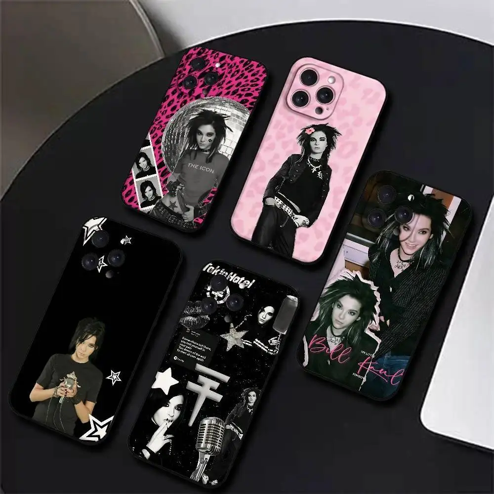 Tom Bill Kaulitz Tokio Hotel Phone Case For iPhone 17 Promax 17E 16 Plus 15 14 13 12 11 Pro 17Air & Samsung Galaxy S26 Ultra S25 S24 S23 S22 Plus FE - Anti-Fall Silicone Smartphone Shockproof Sof Protective Black Back Cover