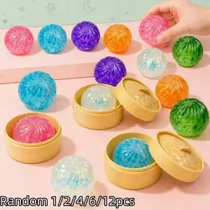 Glitter Dumpling Stress Relief Toy, Colorful Sensory Playset, Soft Slow-Rebound Design, Perfect for Parties & Gifts