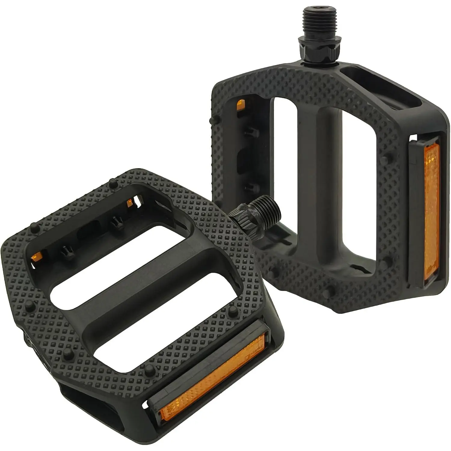 Pedals, Non-Slip Wide  Pedals with Reflectors, Lightweight 9/16"  Pedals for Mountain , Road , BMX, Adult  Pedal