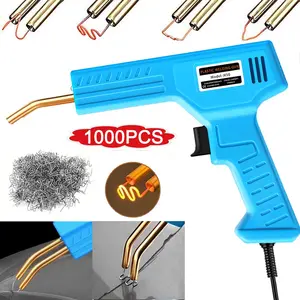 Plastic Welding Kit, Handheld Plastic Welder, with 1000 Pins, Ergonomic Handle Design, Ideal for Car and Motorcycle Repairs, American Plug
