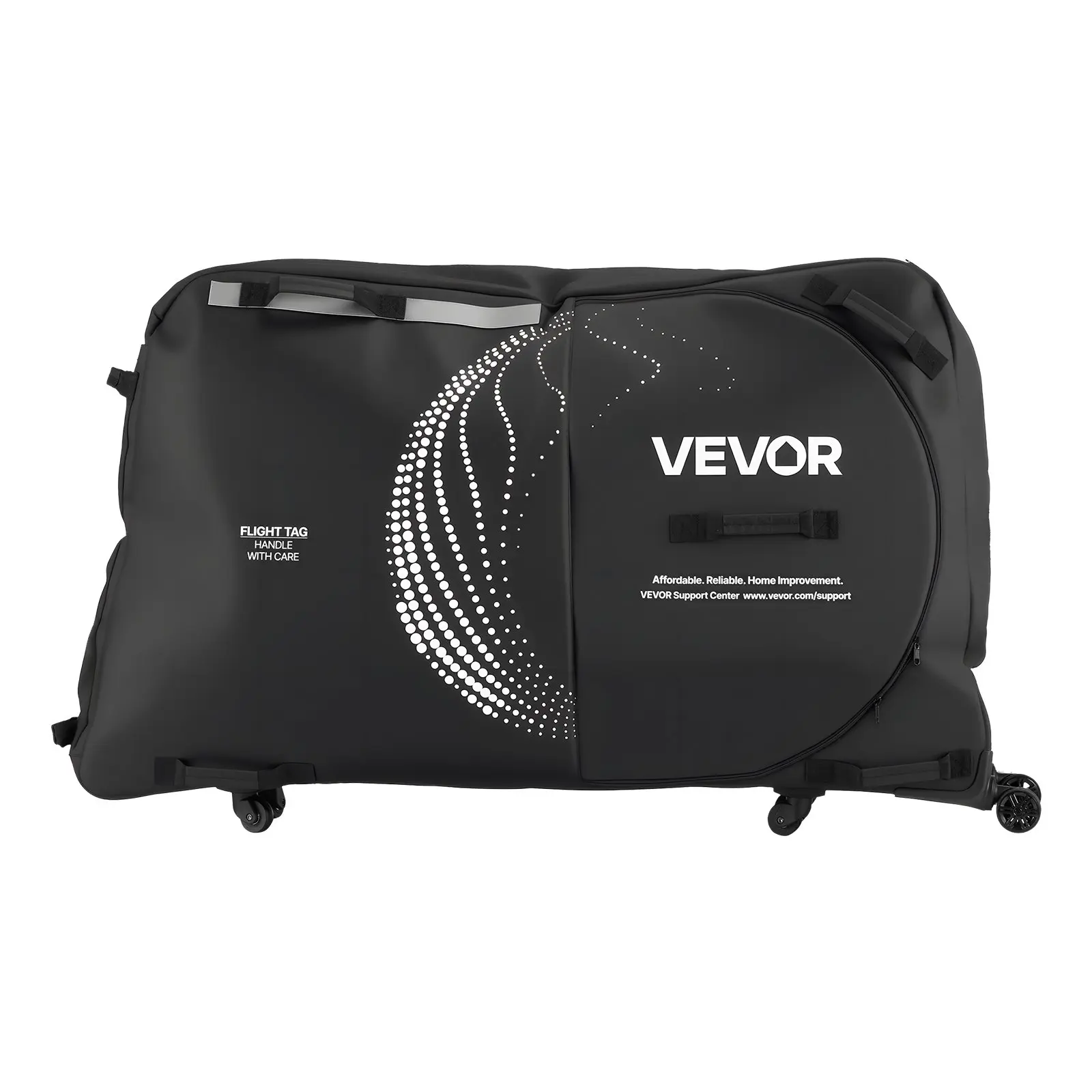 Bike Travel Bag, Transport Universal Bicycle Storage Case Bag with TSA Lock, Support Plates, Protection and Fork Mount Stabilisation, Bicycle Case Max. Wheelbase 51 in for Airplane, Outdoor Use