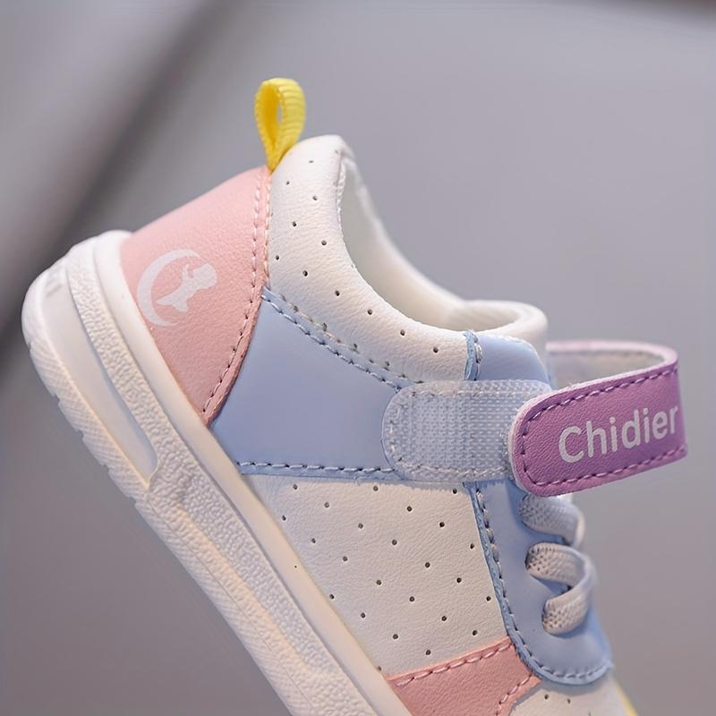 /Children's Shoes Ages 1-2.5-3 Years, Anti-/Simple/Versatile, Toddler Sneakers, School White Shoes, Flat Shoes Girls and Boys Indoor/Outdoor Wear, White/Pink, Boys' Shoes, Girls' Shoes, Casual Sneakers