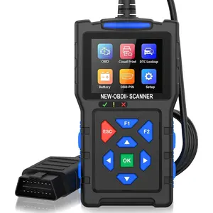 OBD2 Scanner Code Reader Engine Fault Scanner CAN Diagnostic Scan Tool 2.8" Color High-Res Screen, 50,000+ DTCs Check Engine Light Code Reader,Cranking &  System Test, Cloud Print