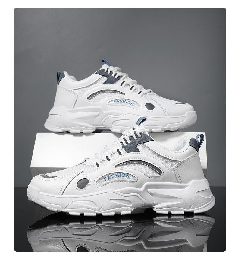 (New)Men's Height Increasing Sneakers - Breathable Sole & Cushioned Insole, Low-Top Lace-Up Sneakers Suitable for Outdoor Sports, Casual Wear,, Height Footwear for Students And