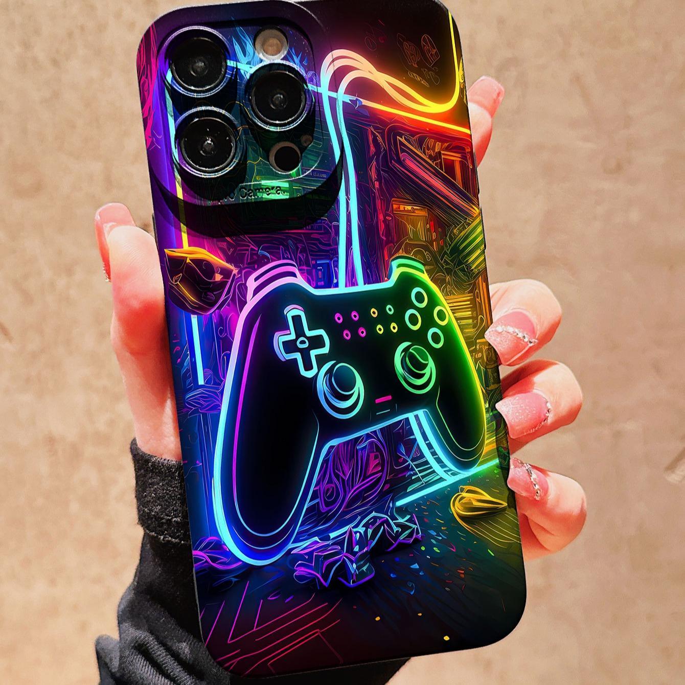 Game Console Pattern Phone Case, Shockproof Phone Protective Cover, Phone Accessory Compatible with iPhone 11 12 13 14 15 Pro Max, Casing, Protector