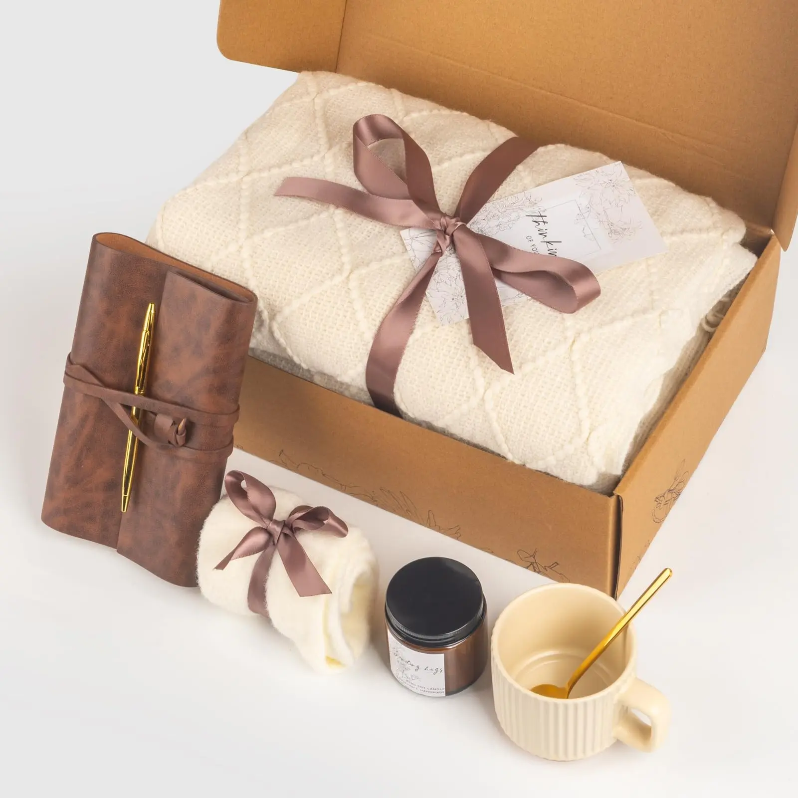Self-Care Gift Basket for Women, Recovery Care Kit, Sympathy Gift Box, Perfect for Mom, Best Friend, Sister, Post-Op Healing, Warm Embrace
