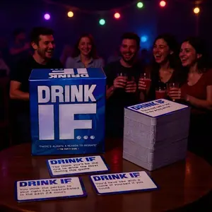 Drink If... Hilarious Adult Drinking Game, Fun Party Game for Adults, Engaging Alcohol Game for Social Events, Perfect for Group Gatherings