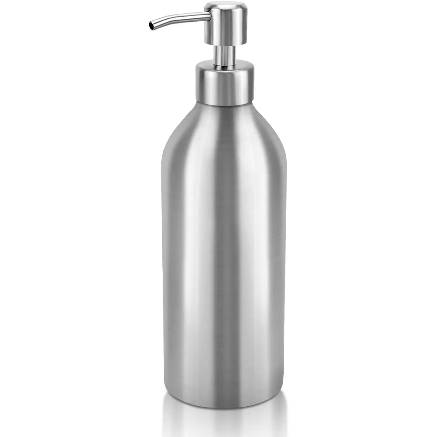 Large Dish Soap Dispenser - 25.5Oz Countertop Brushed Stainless Steel Soap Bottle with Anti-Rust Leakproof Pump, Hand Liquid Soap Dispenser for Bathroom & Kitchen