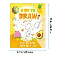 Children's fruit and vegetable painting steps