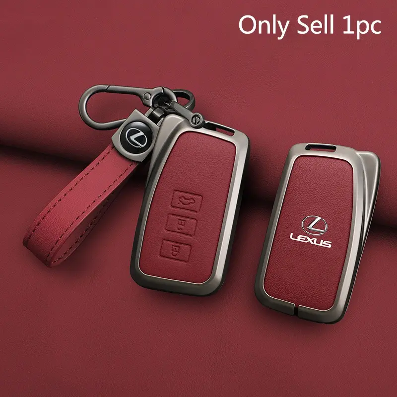 3 Button Zine Alloy Car Smart Remote Key Case Shell Cover Holder Keychain For Lexus NX GS RX IS ES GX LX RC 200 250 350 LS 450H 300H Auto Key Protection Accessories