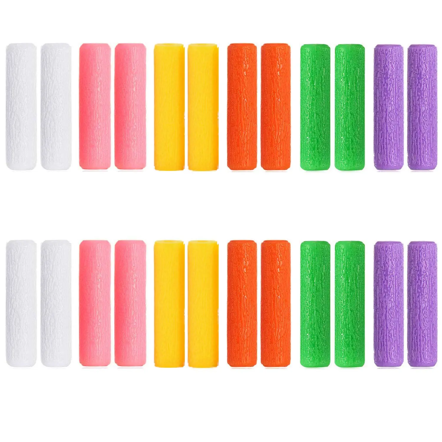 24 Pcs Colorful Orthodontic Aligner Chewies for Aligner Chompers Aligner Trays Seaters, 6 Color