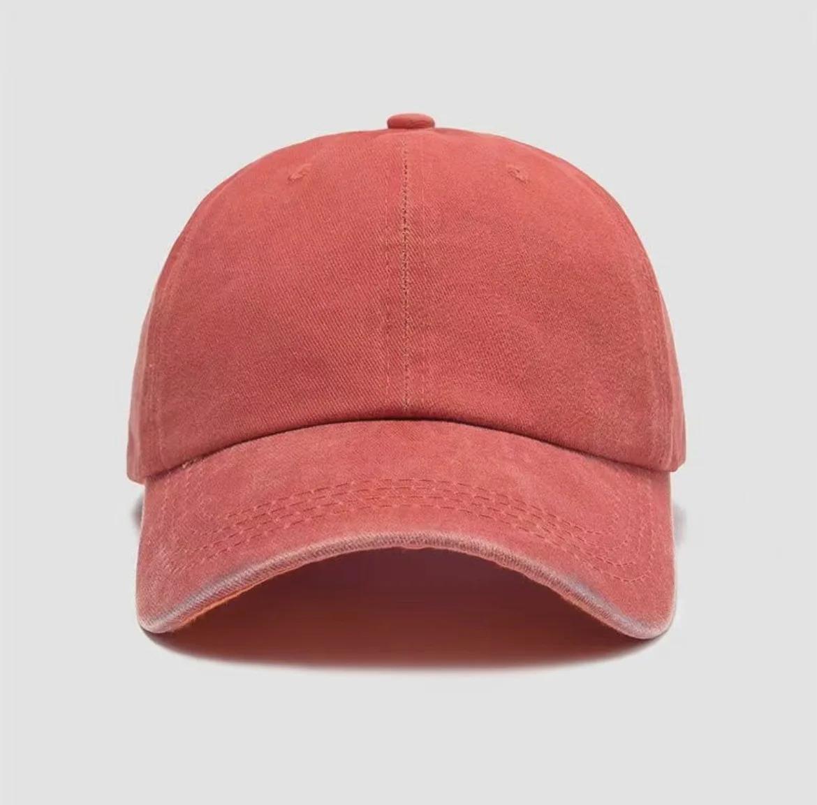 Water washed old duckbill cap, spring and summer soft top, retro curved brim, versatile casual outdoor baseball cap