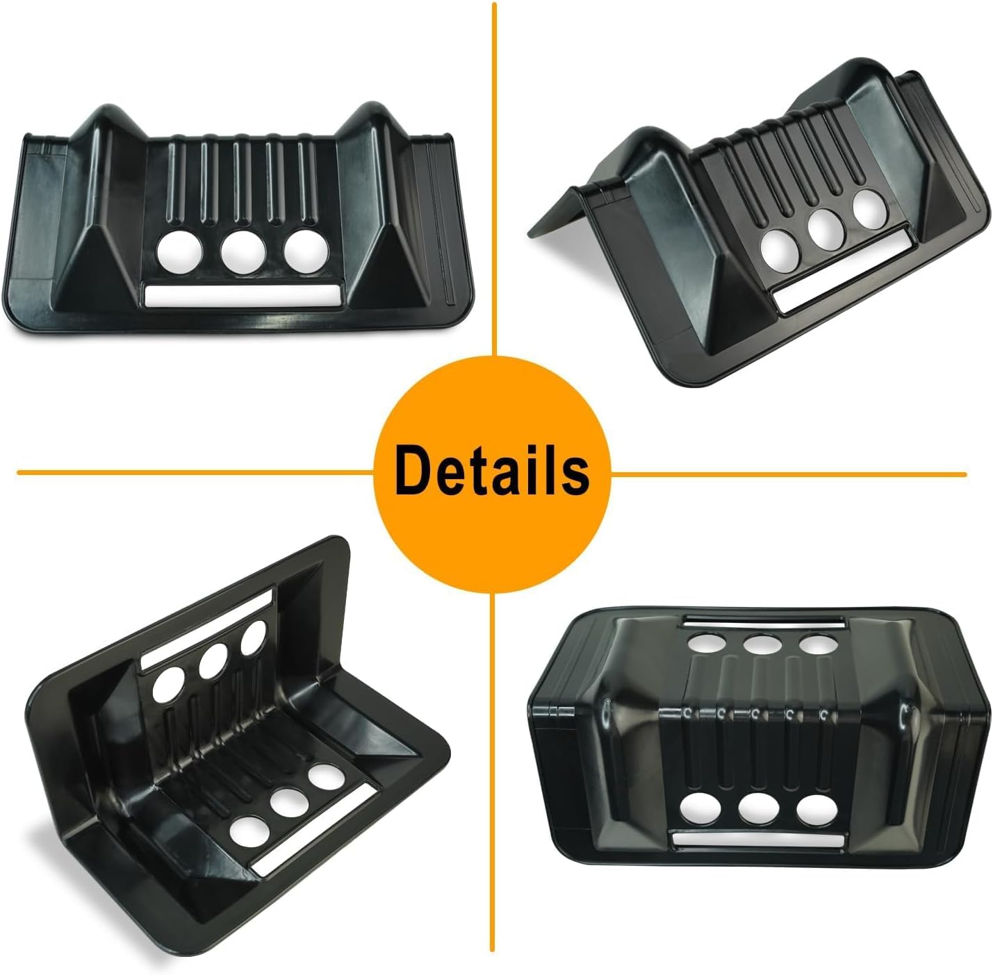 20 Pack Black Flatbed Edge Protectors for Cargo Loads Corner Protectors Flatbed Used Together with Webbing to Protect Cargo