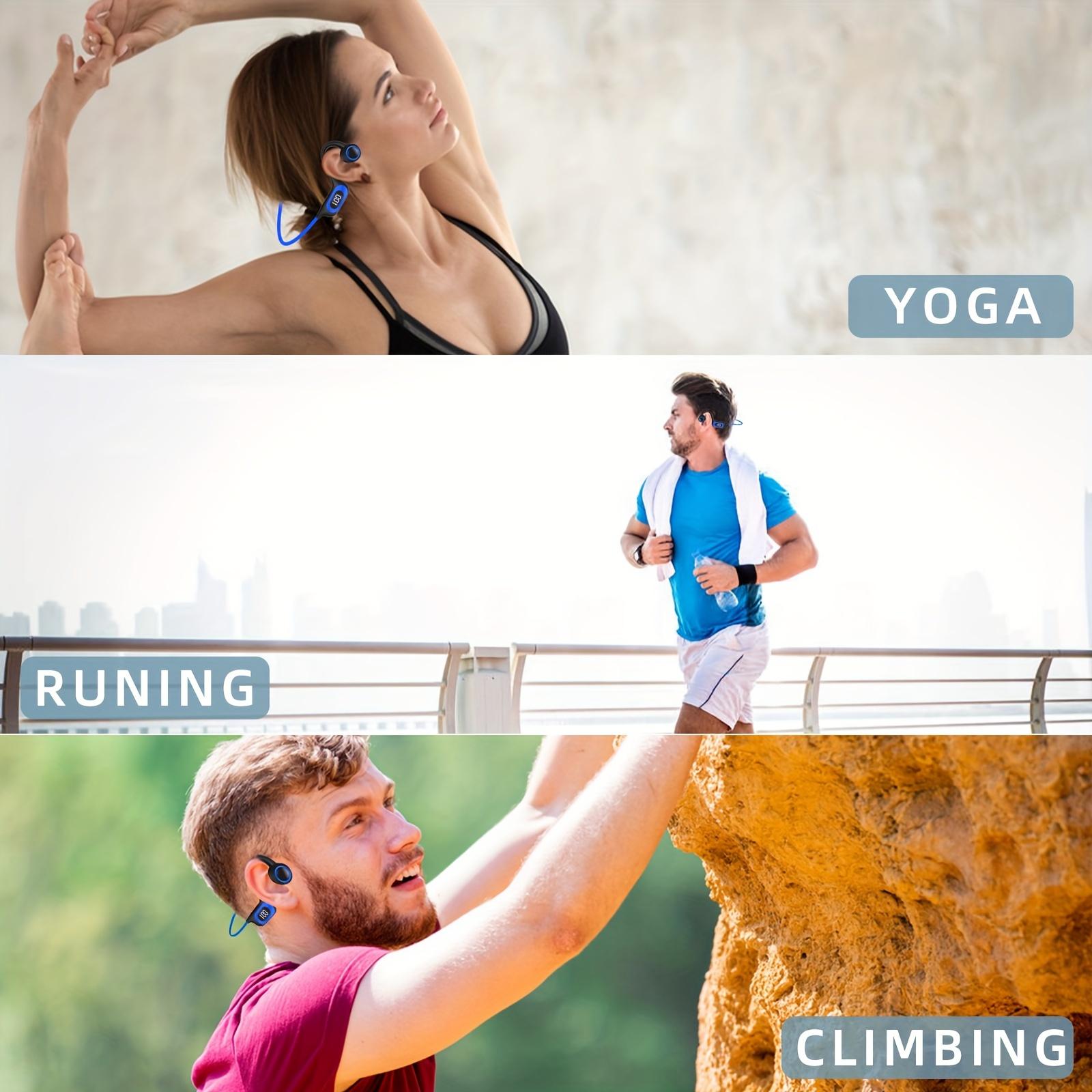 Open-Ear Bone Conduction Wireless Headphones, Sweatproof with Built-in Mic and TF Card Slot - Ideal for Running, Gym, Hiking, and Cycling, Gym Headphones noise cancelling airpods 4 cases short throw portable smart projector