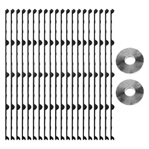 VEVOR Foam Closure Strips, Metal Roof Inside Closure Strip with 2 Rolls of Butyl Tape, High-Density EVA Material Roofing Foam Strips, for Roof Insulation, Noise Reduction Waterproof (20 Pieces)