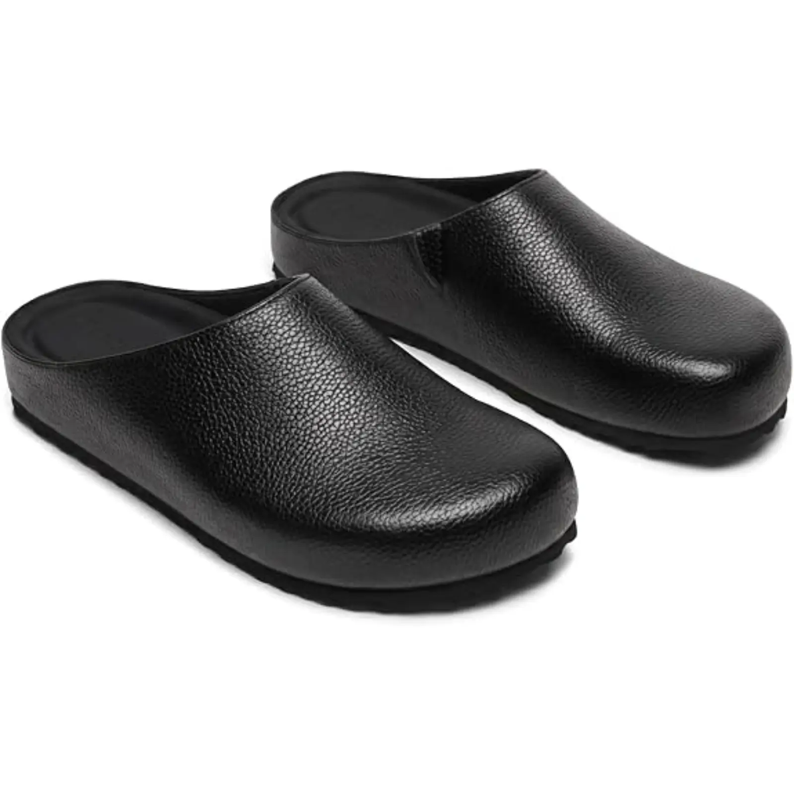 Coutgo Womens Suede Leather Clogs Comfortable Closed Toe Slip-On Mules | Potato Shoes,Comfort,Footbed,Casual,Walking Shoes,Indoor Outdoor,Work Shoes,Slide,Cushioned