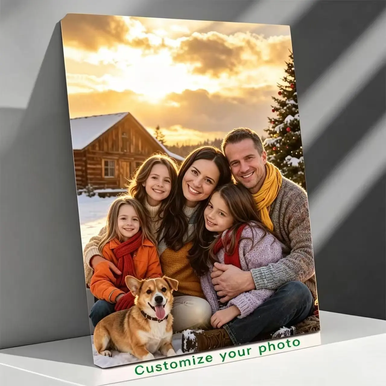 Custom r Unique Family Photo Gifts for Couples Friends Creative Wall Art Love Theme Home Decor Paintings,dorm essentials canvas painting