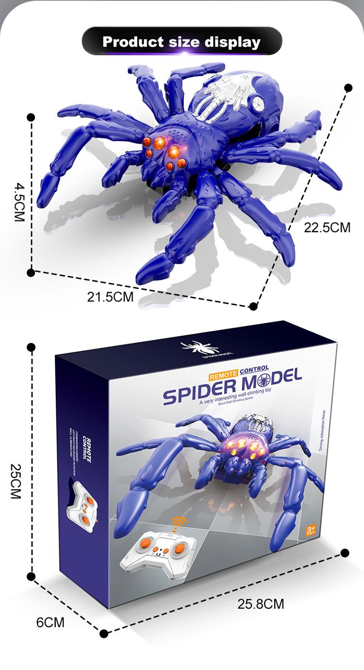 RC Wall Climbing Toys Lizard Spider Cockroach Snake Crab Octopus, LED Eyes, 360° Rotating Stunt Car, Wall Ceiling Window Climber, Remote Control Vehicle, Fun Indoor Toy for Kids Adults