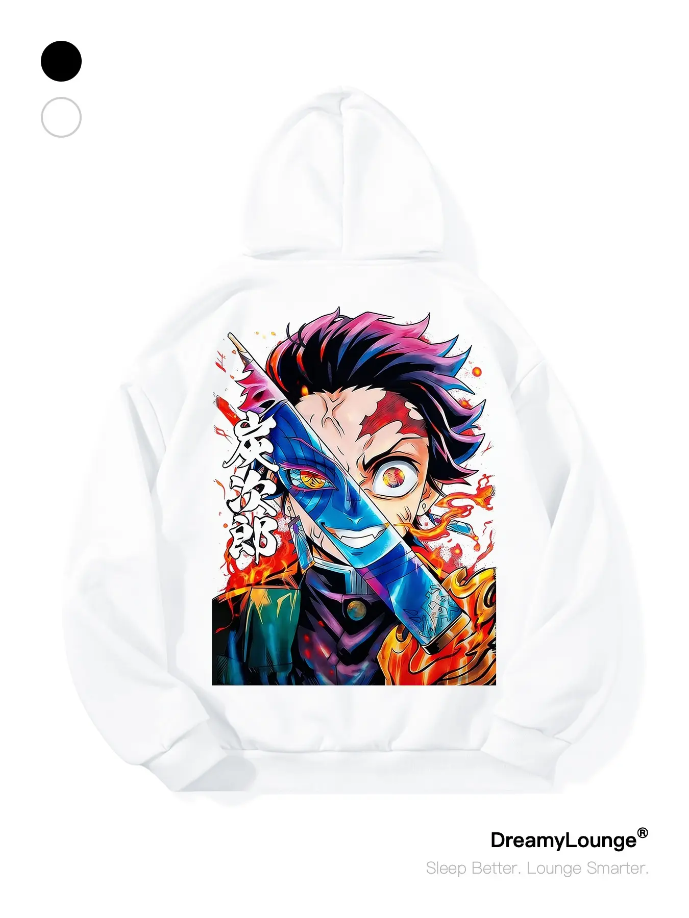 Demon Slayer Tanjiro Kamado Graphic Fitted Hoodie Tops, Casual Print Hoodie, Casual Fall Winter Streetwear, Comfortable Home Wear, Trendy Fashion Anime Apparel