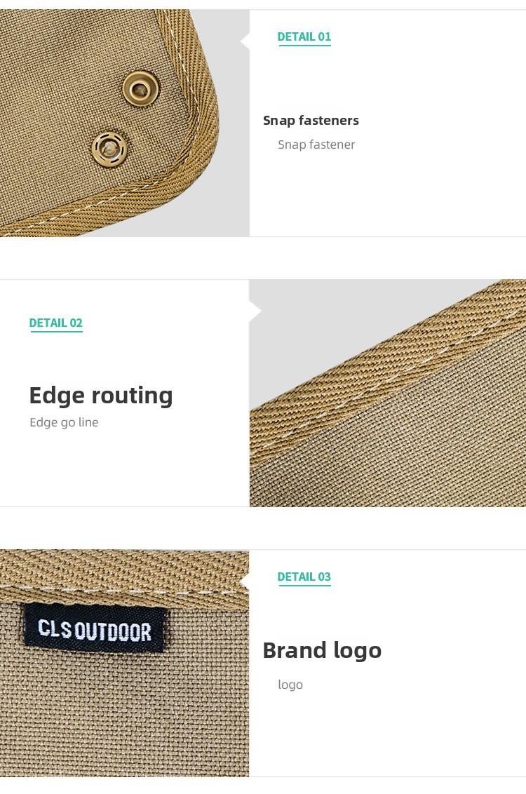 CLS camping storage tray travel storage box camping portable folding square sundries storage tray camping storage