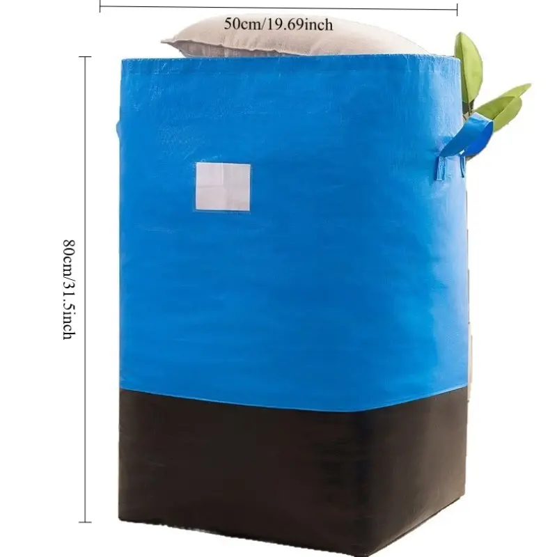 Thickened courier canvas bag, logistics parcel bag, large-capacity moving luggage bag, storage bag, burlap bag, hand-held, Durable Fabric Bag