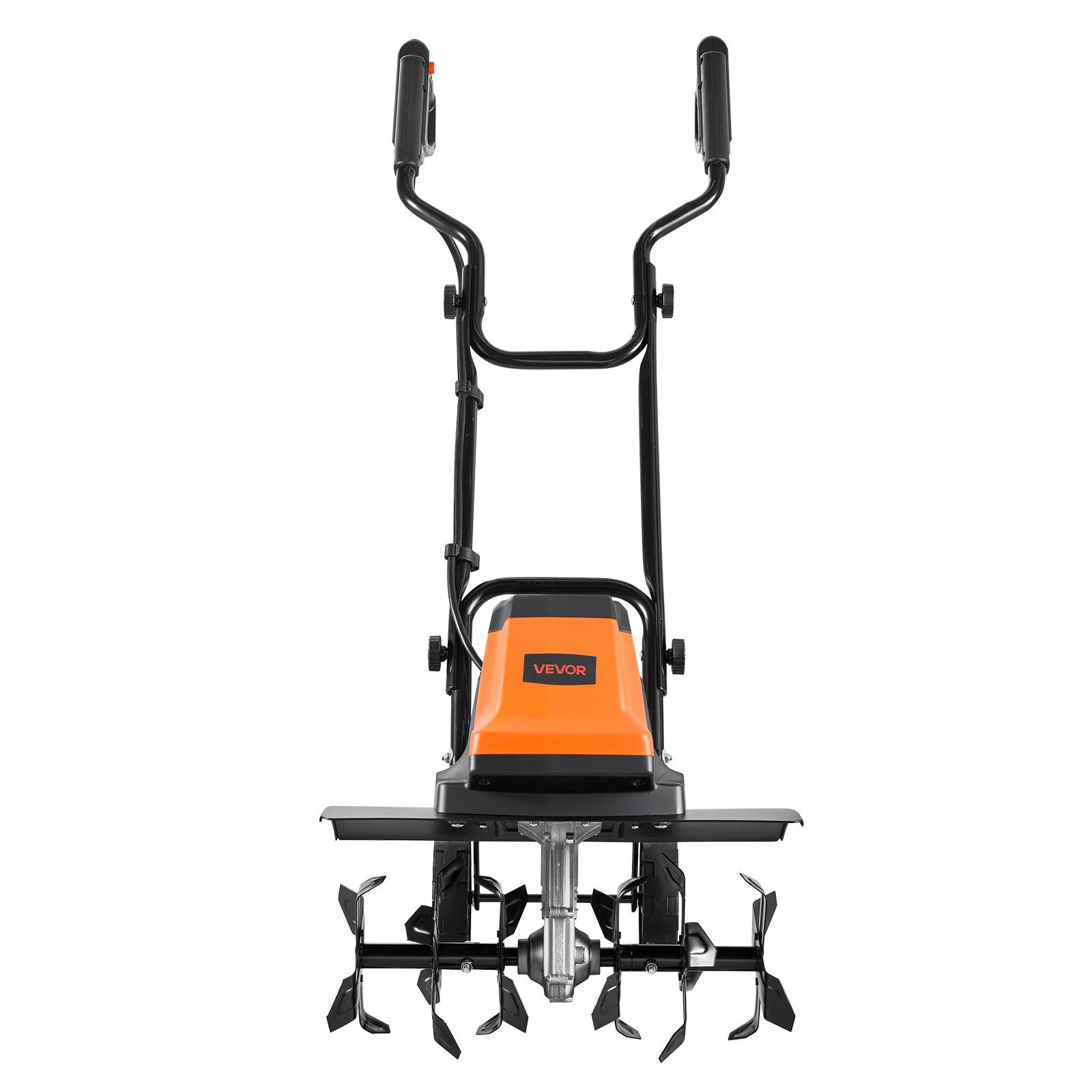 VEVOR Corded Electric Tiller, 18 Inch Tilling Width Garden Rototiller, 15-Amp Motor Heavy-Duty Tilling Machine, Cultivator with Steel Tines and Foldable Handle, for Lawn, Yard, and Gardening Care VEVOR Corded Electric Tiller, 18 Inch Tilling Width Garden Rototiller, 15-Amp Motor Heavy-Duty Tilling Machine, Cultivator with Steel Tines and Foldable Handle, for Lawn, Yard, and Gardening Care