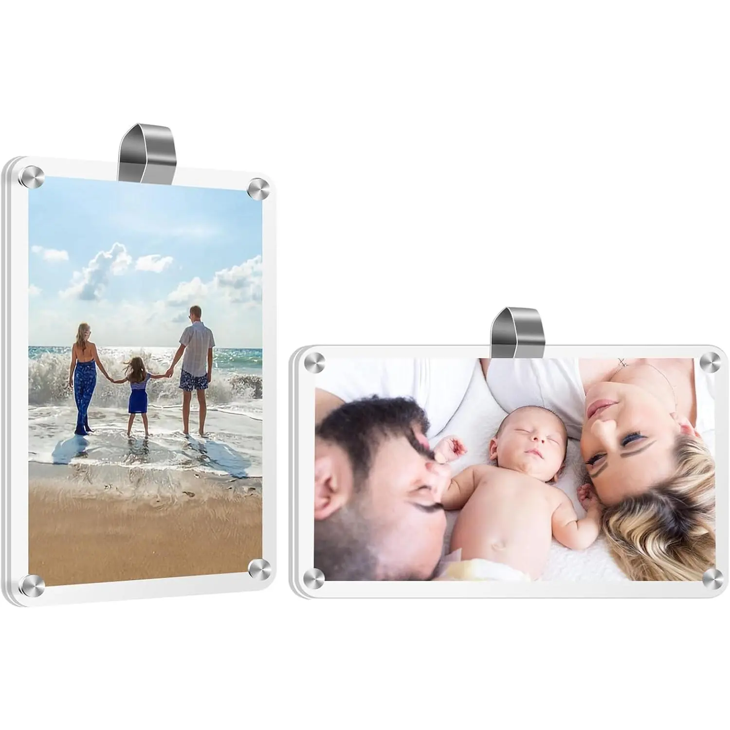 2 count  Picture Holder, Suitable for  Visor,  for Any  Model, Show Personal or Family Photos,   for Drivers,  Accessories,  Photo Frame, 4.7"X3.1"