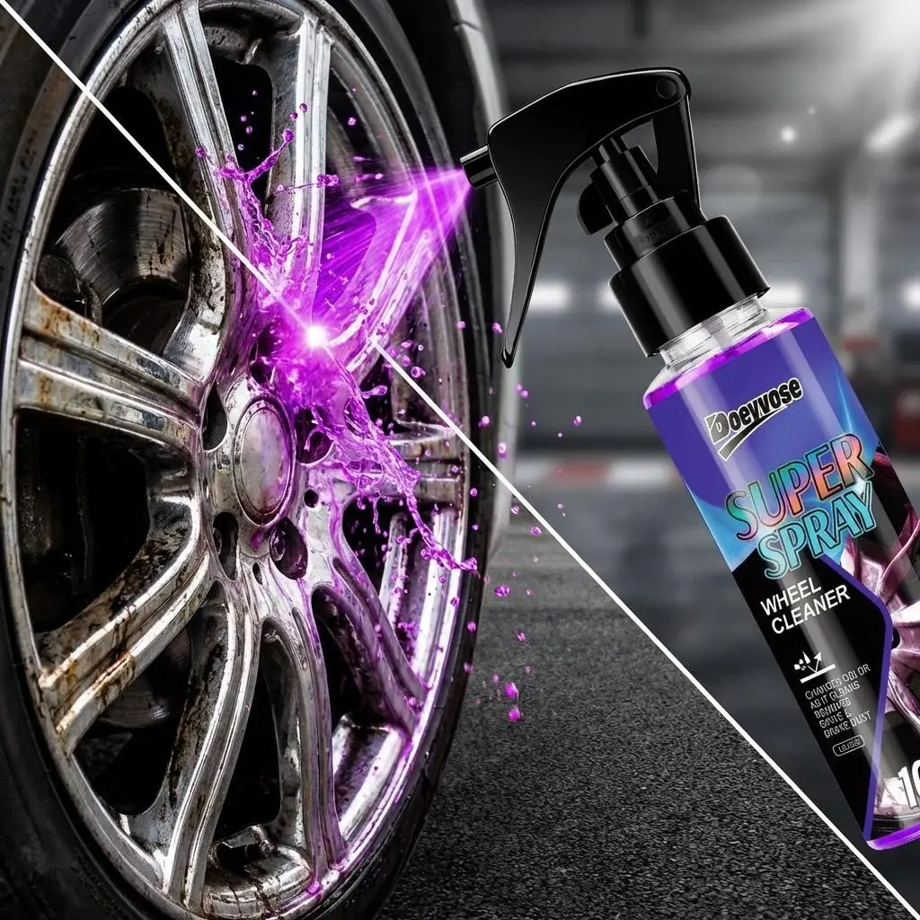 Doeyvose Powerful Wheel Cleaner, Brake Dust Remover 100ML, Effective Car Care Solution, Removes Stubborn Dirt & Grime, Ideal for Vehicle Maintenance