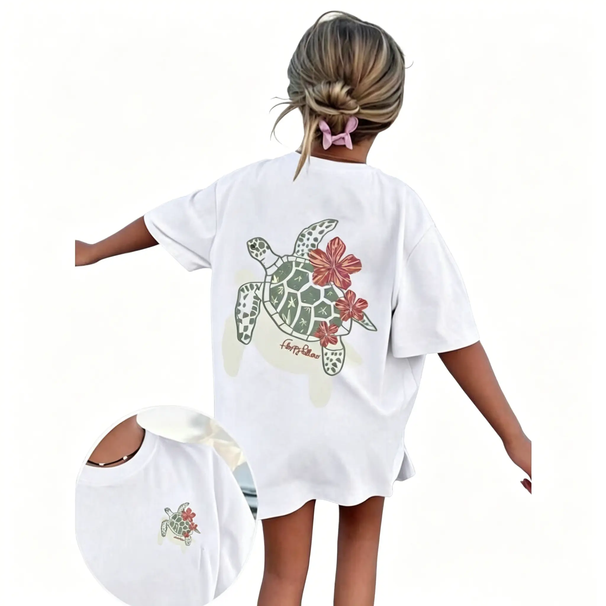 Unisex Sea Turtle Graphic T-Shirt, Soft Oversized Top for Casual Wear, Vintage Style Round Neck Summer Clothes, Fit, Printed, Fashion, Cotton, Funny, Tshirt, Retro, Animal, Short Sleeve, T Shirts For Women, Short Sleeves, Vintage Retro, Sea Turtle Print,,