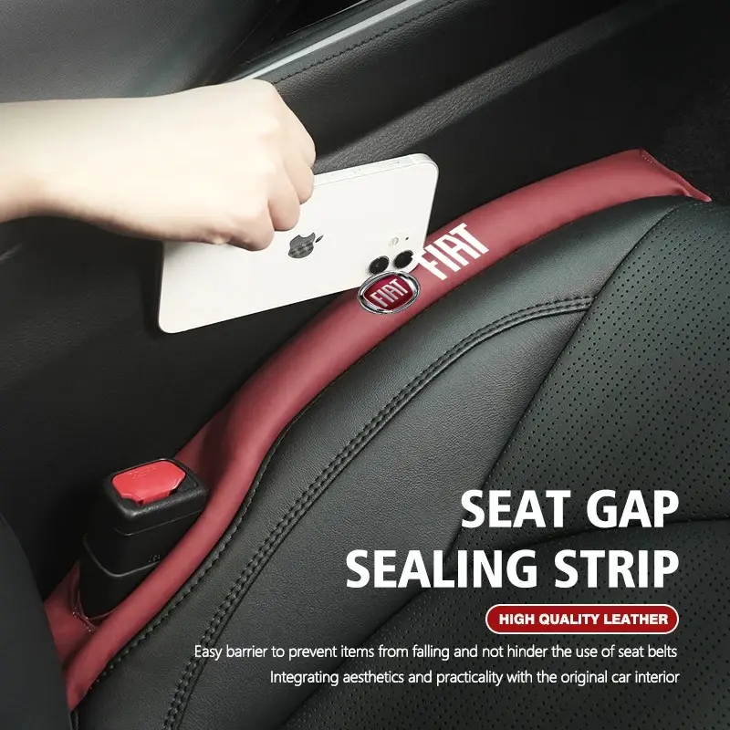 2Pcs Car Seat Gap Filler Leak Proof Sealing Strip For FIAT Abarth 600 Panda Pulse Tipo Mobi Strada 500 Topolino Fastback Cronos Freemont