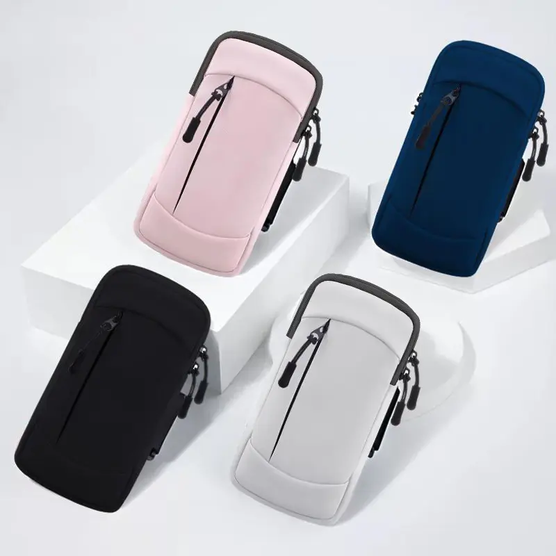 Unisex Waterproof Sports Arm-Wrist Bag, Lightweight Running Mobile Phone Holder, Outdoor Fitness & MP3 Player Storage Accessory