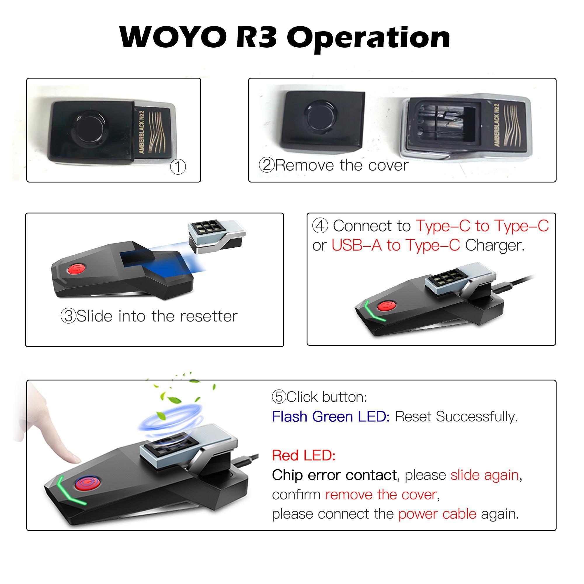 WOYO R3 Resetter For BMW Ambient Air Cartridge, Auto Fragrance Box Chip Activator
