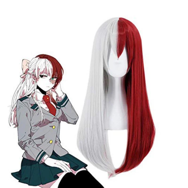 Anime My Hero Academia Midoriya Izuku Cosplay Costume Todoroki Shoto School Uniform Set Wig Suit Unisex Halloween Role Play