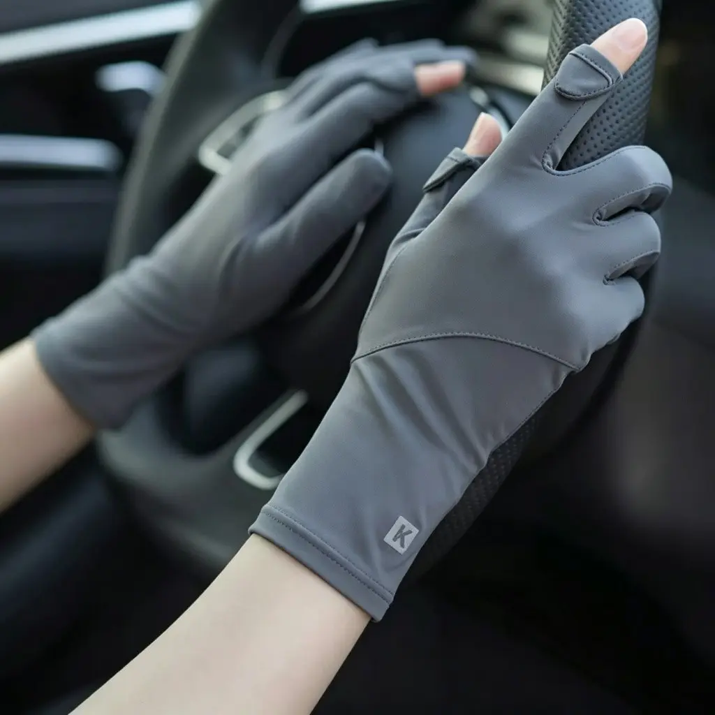 Women's UV Protection Gloves for Driving and Cycling, Riding Glove, Anti-Slip Touchscreen, Lightweight Ice Silk, Summer 2026 New Design