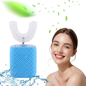 New portable intelligent U-shaped sonic electric toothbrush, fully automatic, suitable for children and adults, with multiple brush heads to choose from, suitable for holiday gifts