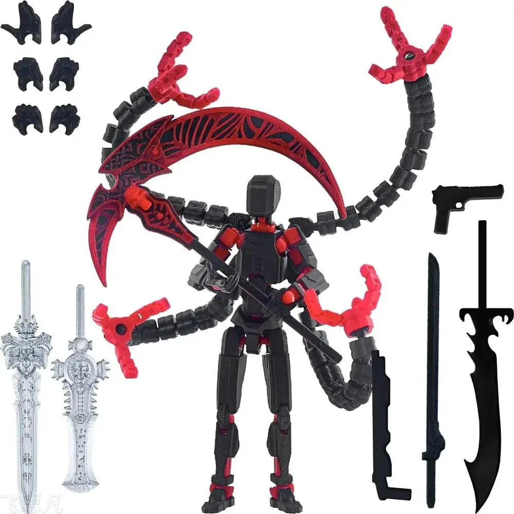 T13 3D Printed Multi Jointed Movable Robot Figure Collectible Model Desktop Decoration Toy Demon Hunter Theme Kpop Doll Set web fluid spiderman transformers statue spongebob collections Naruto Minato Namikaze Action sticker lps invincible merch sonny