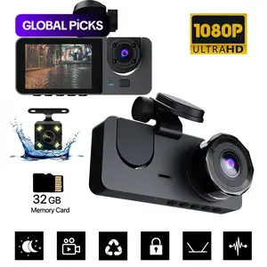 1080P 3 Cameras HD Car DVR, Multi Camera Dashcam, Night Vision Video Surveillance for Car, Motorcycle, Car Dashcam, Front Car Camera, Wifi Car Dashcam, Dash Camera For Car With Rear Camera