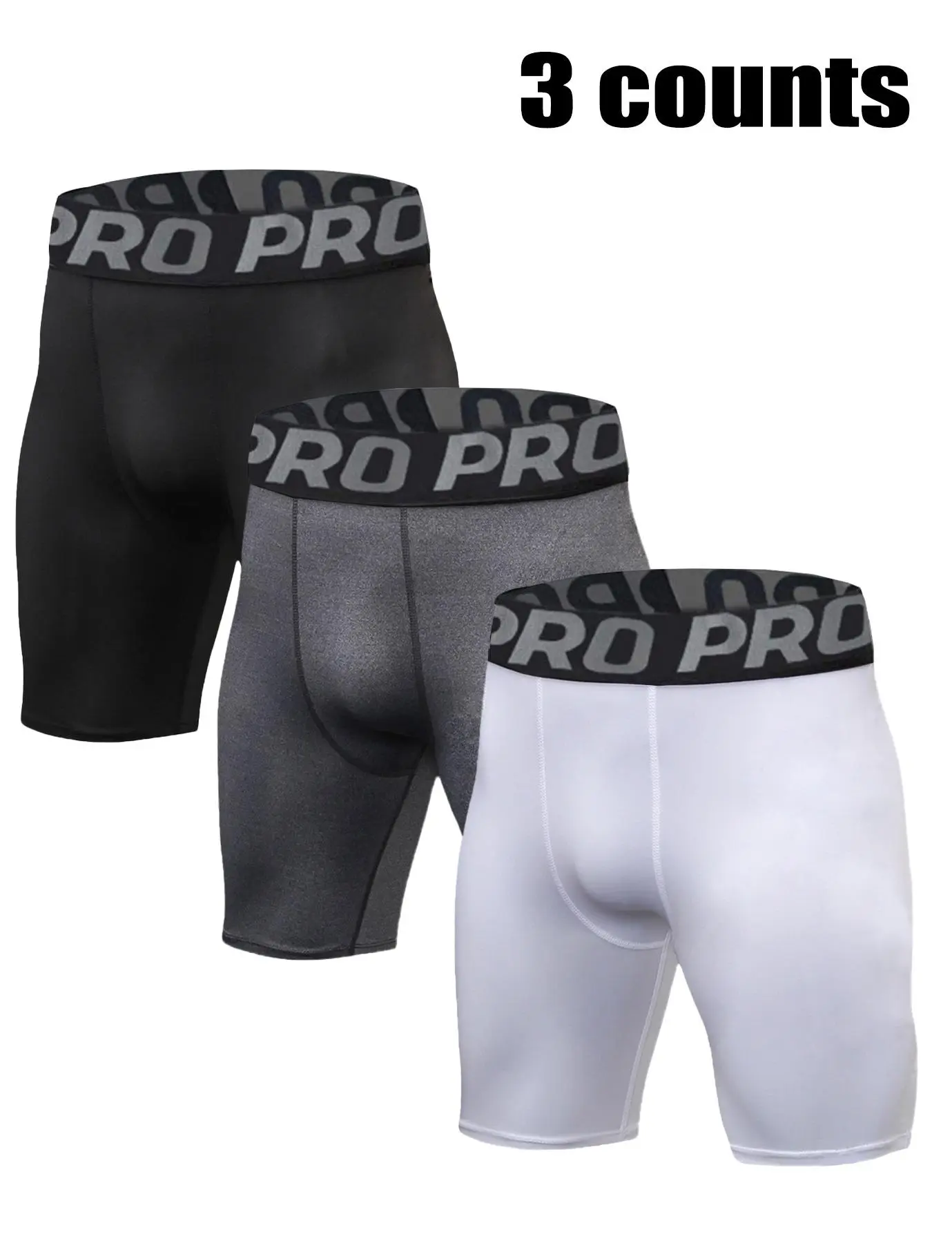 Men's 3/5 Pack Stretch Boxer Briefs, Moisture Wicking Quick Dry Breathable Cooling Sports Underwear, Activewear Underwear, Anti Chafe Athletic Performance for Men, Running Cycling Workout Gym, Assorted Colors Multi Pack All Season